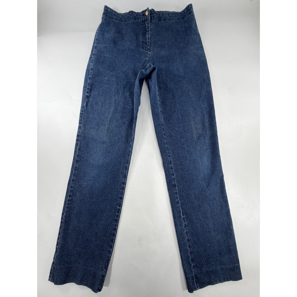 Lauren Jeans Co Ralph Lauren Blue High Rise Straight Leg Denim Pants Size 10